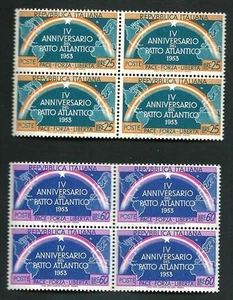 Italia Repubblica 1953 - Patto Atlantico in quartine perfette MNH** - Picture 1 of 1