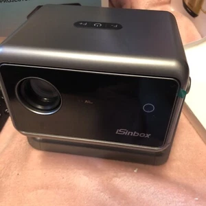 [Auto Focus] Mini Projector with WiFi6 Bluetooth,135°Rotatable Portable iSinbox - Picture 1 of 13