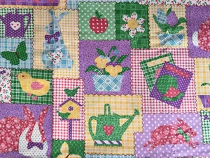Concord Fabric The Kesslers Spring Calico Patchwork Cheater Quilting Cotton 2Y+ - Picture 1 of 6