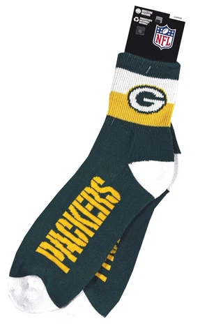 GREEN BAY PACKERS NFL MEN'S LARAYA QUARTER 1/4 SOCKS LARGE (8-13) FREE SHIP Cover
