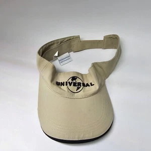 Universal Studios Golf Visor Hat Cap Beige Strapback Adjustable S6a - Picture 1 of 5
