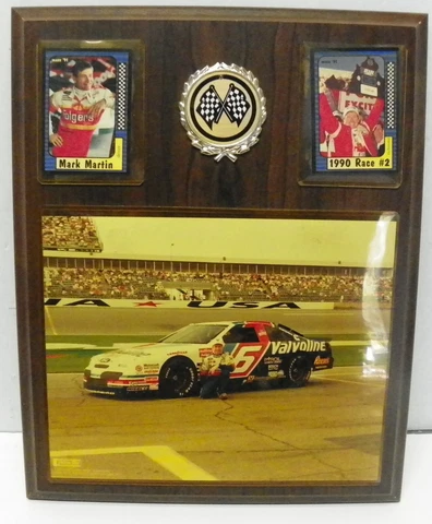 MARK MARTIN VINTAGE PLAQUE 1990-91, 12X15, MAXX Cover