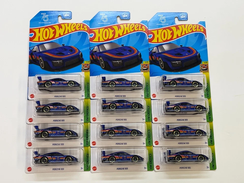 Hot Wheels HW Exotics Porsche 935 2022 #7/10 n.º de coleccionista LOTE DE 12 223/250 Foto 1 de 1