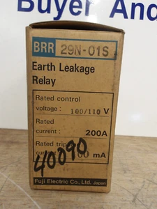 Relé de fugas Fuji Earth BRR29N-01S, #521241G NUEVO EN CAJA - Imagen 1 de 10