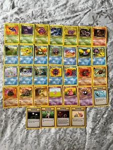 Fossil Complete C/UC Lot (32) Non Holo 1999 WOTC Vintage Bulk No Duplicates - Picture 1 of 2