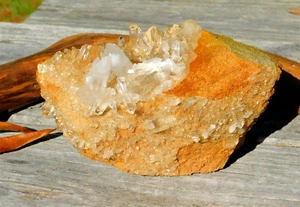 Clear Quartz Crystal Cluster from Arkansas 468g Energy Healing Collection Decor - Picture 1 of 10