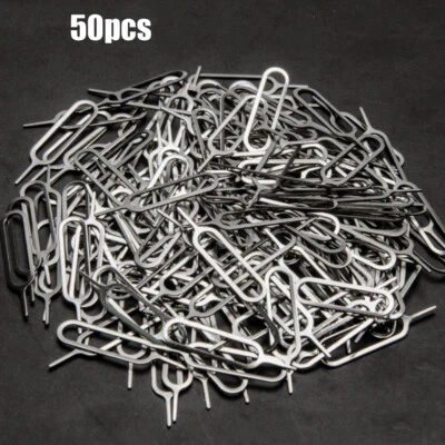 50x Eject Sim Card Tray Remover Pin Needle Key Tools for cell Phone iPad - Image 1 of 4
