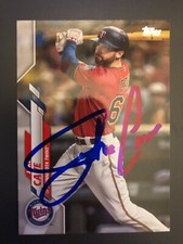 Minnesota Twins JAKE CAVE autographed 2020 Topps