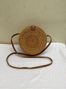 Braune geflochtene Handtasche Tasche - Bild 1 von 4