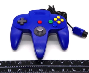 Opened Deep Clean Official Blue N64 Controller New Thumbstick Nintendo 64 Repair - Picture 1 of 12
