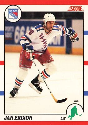 Jan Erixon 1990-91 Score American #272 New York Rangers - Image 1 of 2