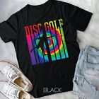 Retro Disc Golf Silhouette Shirt - Vintage Tie Dye Frisbee Unisex T-shirt