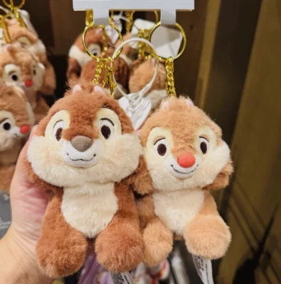 Authentic Shanghai Disney Chipmunk Chip & Dale Plush Doll Bag Pendant Toys 2025 - Image 1 of 2