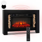 Electric Fire Stove LED Flames 1900 W Electric Fireplace Surround Remote Black 
