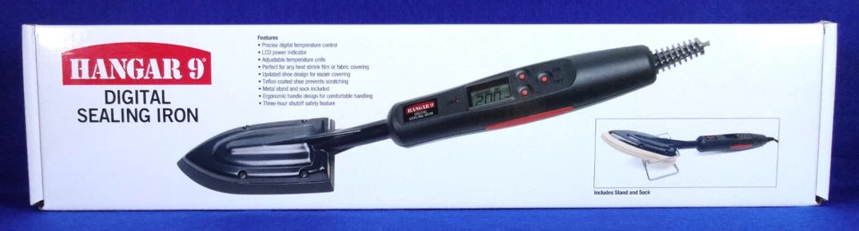 HANGAR 9 DIGITAL SEALING IRON WITH METAL STAND AND SOCK ( PART # HAN1017 ) - Image 1 of 4