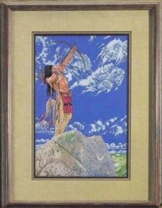 Skyhunter Cross Stitch Chart Native American Red Indian - Picture 1 of 3