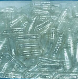 100 Empty Clear Gelatine Capsules Halal/Kosher Size 00# Powder Density 450-700mg