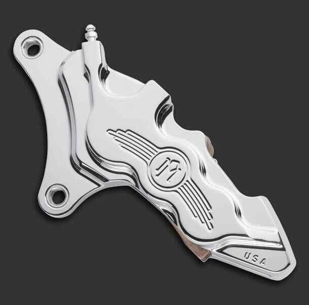 Performance Machine Front Right 6-Piston Chrome Brake Caliper Harley 11.5 EVO - Image 1 of 1