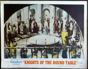 Robert Taylor as King Arthur Knights of the Round Table 1954 Original Lobby Card
