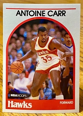 1989-90 Hoops Antoine Carr Atlanta Hawks #278 - Image 1 of 2