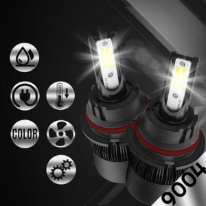 XENTEC LED HID Headlight kit 9004 HB1 6000K for 1999-2005 Pontiac Montana - Picture 1 of 12