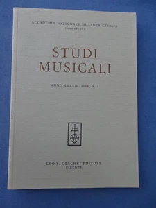 MUSICA-STUDI MUSICALI-ACCADEMIA SANTA CECILIA-N.1 DEL 2008-OLSCHKI-FIRENZE - Picture 1 of 2