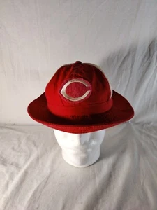 Vintage Cincinnati Reds Baseball Bucket Hat Fitted Sports - Picture 1 of 7