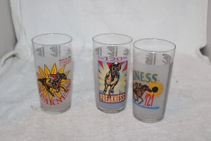 Preakness  1994 ,1995, 1996 Lot of 3  Horse Racing Glasses. Libbey, - Picture 1 of 5