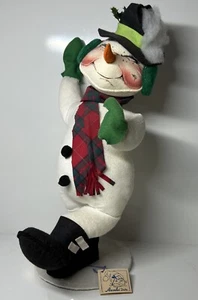 Annalee Vintage Christmas Snowman 20” Doll With Tags - Picture 1 of 10
