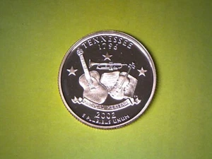 2002 S 25C Tennessee Proof 50 Staaten Quarter **KOSTENLOSER VERSAND** - Bild 1 von 2
