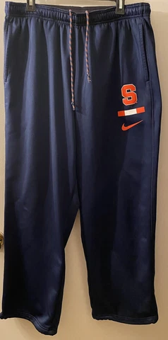 Nike Men’s Dri-Fit Navy Syracuse Orange Training Sweat Pants Size XXL B13 Cover