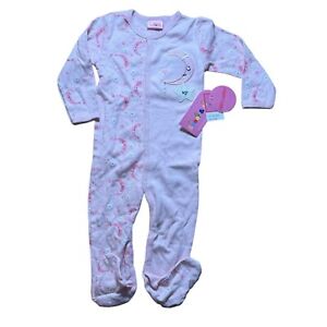 Sweet & Soft Baby Girl's Long Sleeve Footed Pajamas Size 9-12M NWT