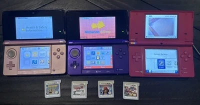 Nintendo 3DS Console CTR-001 Lot set of 2 TESTED 1 Nintendo DS - Image 1 of 4