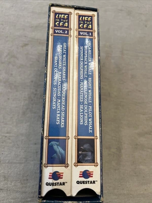 Life in the Sea Box Set Great Sea Mammals & Predators Vol. 1 & 2 (VHS) 2 Tapes - Image 1 of 4