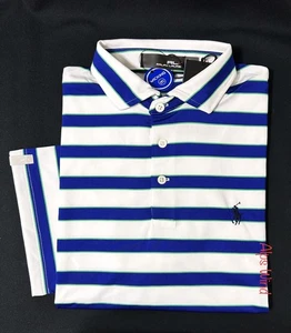 RLX Ralph Lauren Men's Striped Performance S/S Stretch Golf Polo Shirt SZ.L NWT - Picture 1 of 10