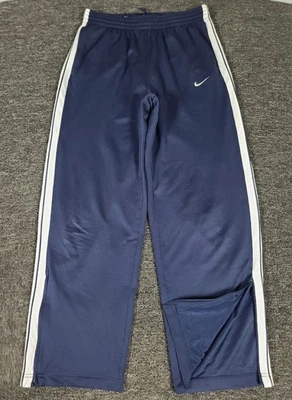 Pantalones Nike Para Hombre Grandes Azul Y2K Baloncesto Pista Cremallera Tobillo Horas Extra Retro 32x31 Foto 1 de 4