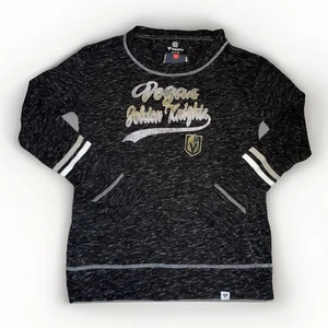 Fanatics Women’s Vegas Golden Knights Soft Heather Black Long Sleeve Shirt New S - Picture 1 of 14