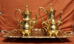 Vintage Sheridan Taunton 5-teiliges mit Tablett/Kaffee/Teeservice Set. Tag 105d. - Bild 1 von 23