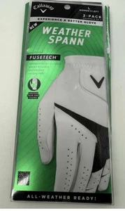 Callaway Weather Spann Golf 2 Left Gloves Women's Large Fusetech LLH 2023 - Picture 1 of 10