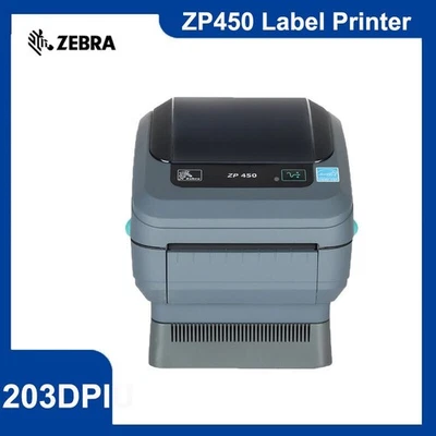 Zebra ZP450 Direct Thermal Label & Barcode Printer - Includes Power Supply - Image 1 of 4
