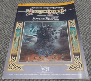 DragonLance Dragons of Desolation DL4 - Advanced Dungeons & Dragons 9139 w/ Map - Picture 1 of 7