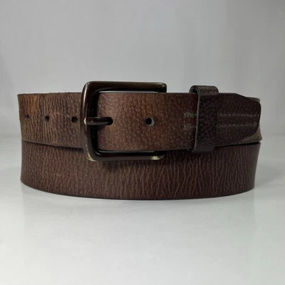 Cinturón de trabajo Columbia de cuero genuino marrón usado - para hombre talla 42 Foto 1 de 4