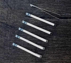 Victorinox ACCESSORY PARTS KIT: SMALL 58 + 74mm Knives:  6 TWEEZERS Grey Tipped - Picture 1 of 1