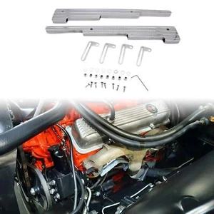 Spark Plug Wire Looms Holders, Ball Milled Polished Billet Aluminum Replacement - Picture 1 of 7