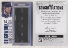 2013-14 ITG Stickwork Game-Used Stick Silver Mark Messier #GUS-58 HOF