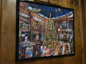 CHRISTMAS SEEK & FIND HIDDEN OBJECTS - FRAMED 1000pc JIGSAW PUZZLE - SEE DETAILS - Picture 1 of 2