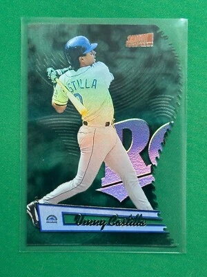 1998 Topps Stadium Club Baseball Triumvirate Illuminator #T7A Vinny Castilla - Image 1 of 2