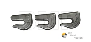 3 Weld on Grab Chain Hooks 5/16" G70 WLL 4,700 Bucket Trailer Rigging 0900103 - Picture 1 of 2