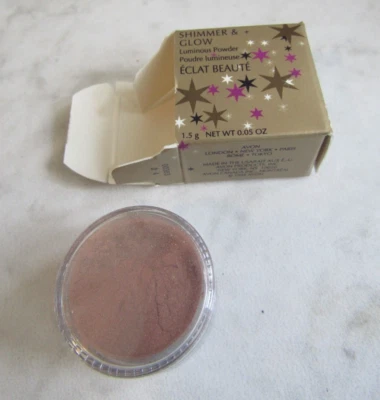 Avon Shimmer & Glow Luminous Powder Peach Glow UNUSED OLDER STOCK .05 Oz 1999 - Image 1 of 4