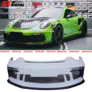 Difusor de parachoques delantero medio fibra de carbono para Porsche 911 991 13-19 mejoras GT3RS - Imagen 1 de 13